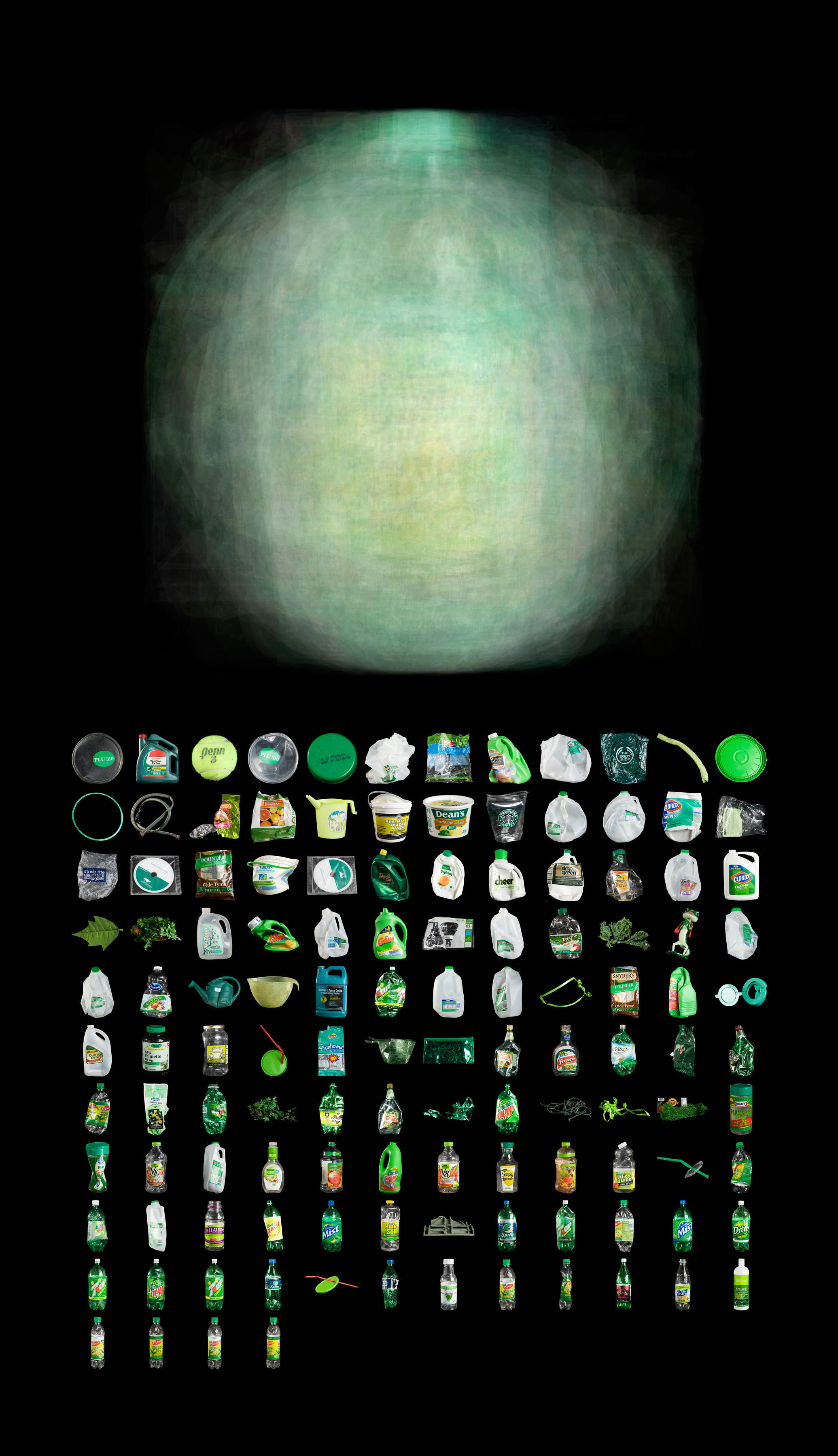 Click to Enlarge Green plastic