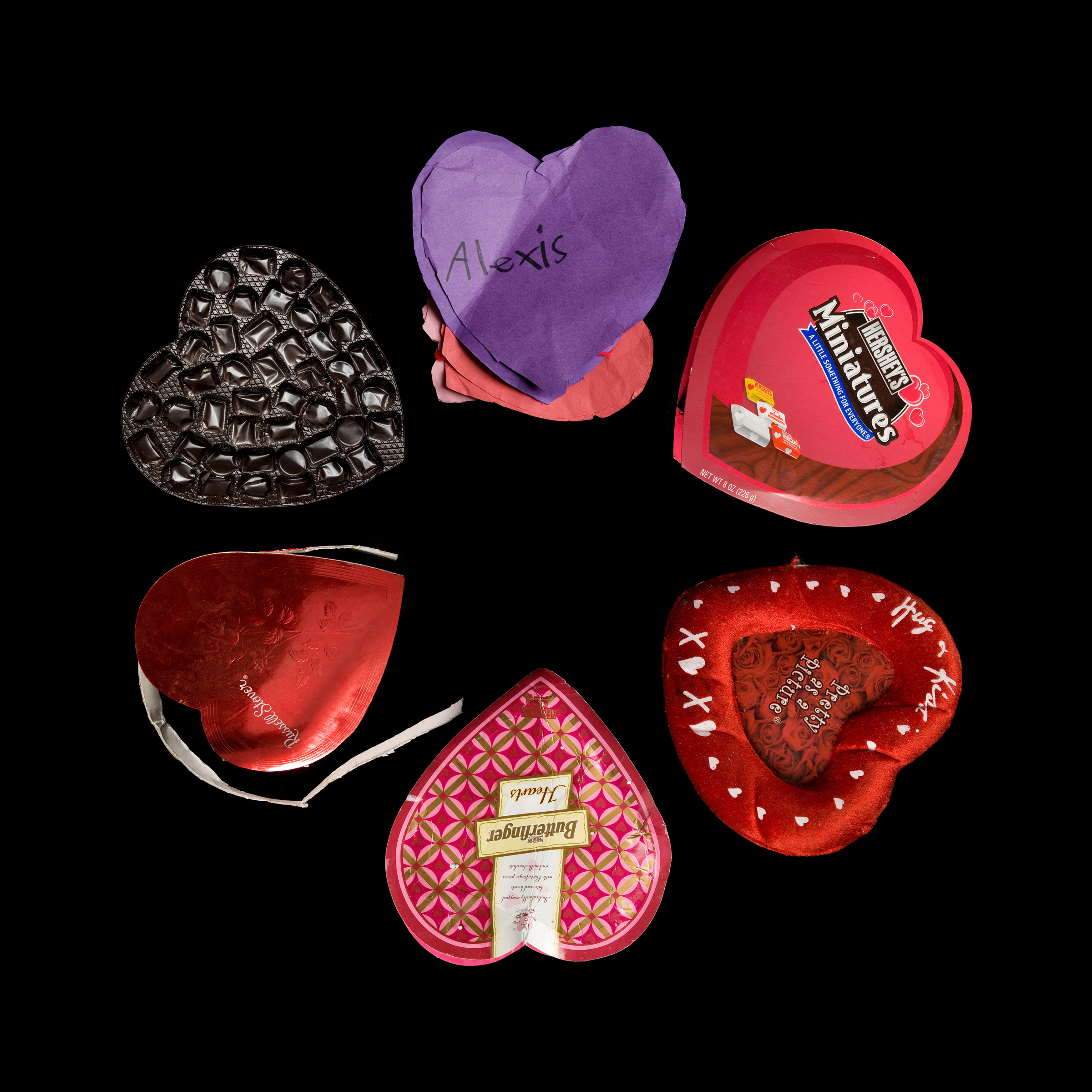 Click to Enlarge Heart-shaped plastic
