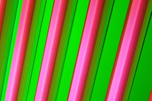 Fluorescent lights, detail of Untitled (Marfa Project), by Dan Flavin.