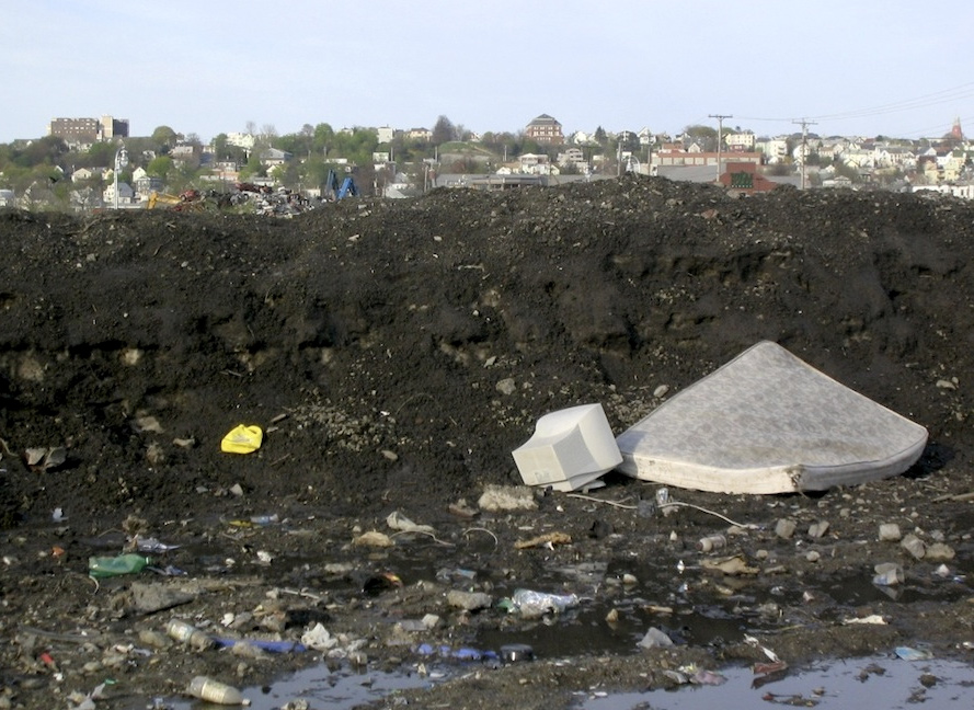 Snow dump in Portland, Maine