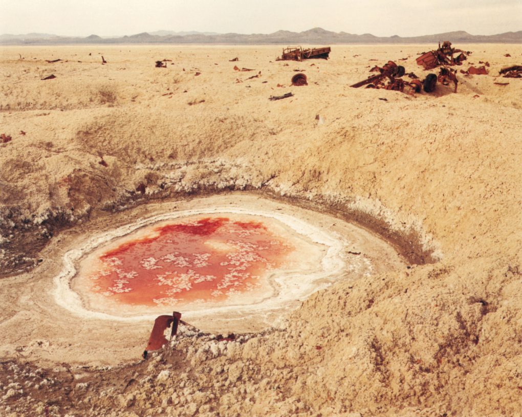 Richard Misrach, Crater and Destroyed Convoy, from the series Desert Cantos, Canto V: The War (Bravo 20)