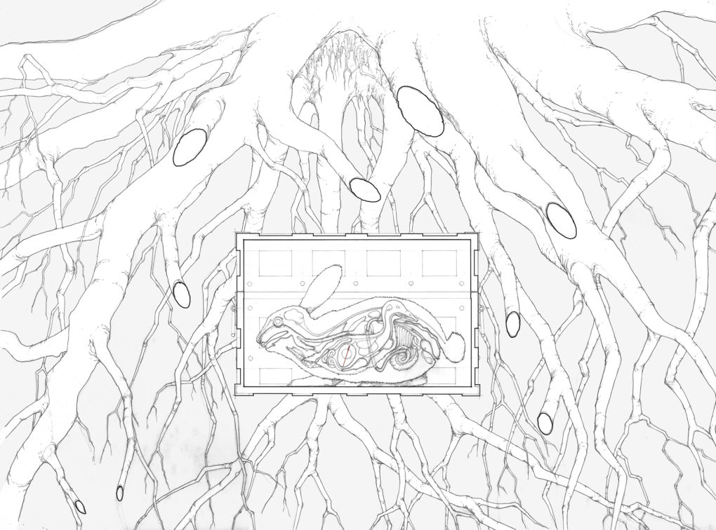 Fairy tale architecture: design for "The Death of Koschei the Deathless"