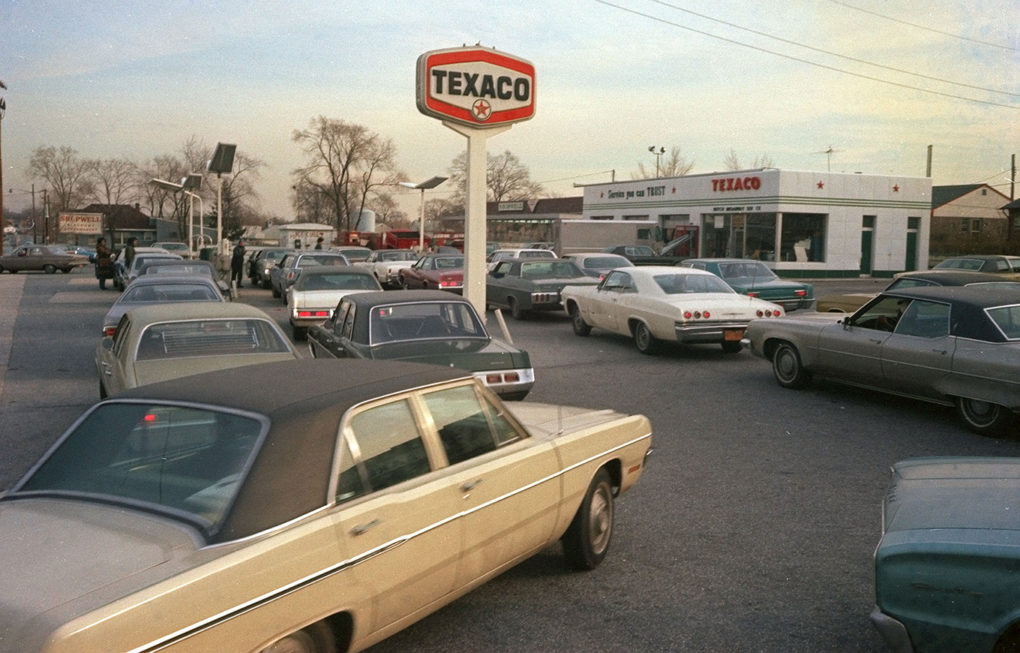 Gas lines during the oil embargo of 1973-74.