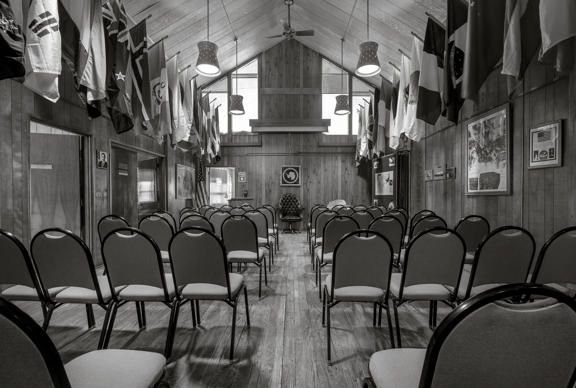 Click to Enlarge The Chalet, which houses the administrative offices of McMurdo Station.