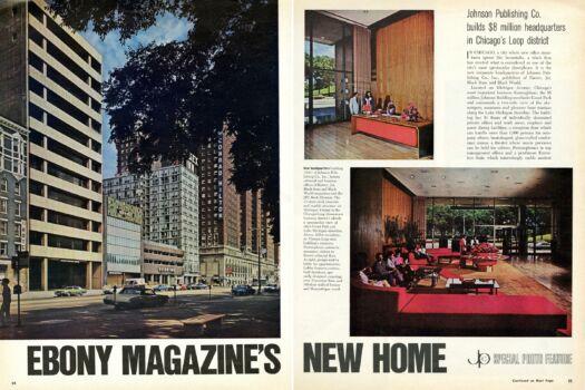 Color magazine photo spreads.