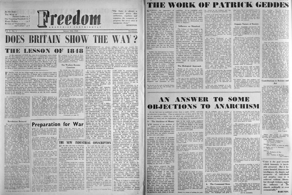 Two pages of a newspaper.