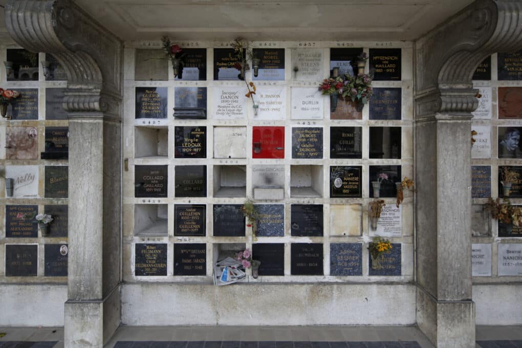 Mausoleum wall.