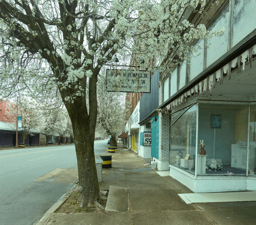 Photo of Main Street. Pine Bluff, Arkansas, 2019.