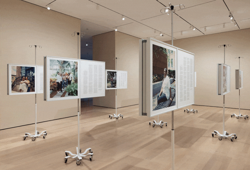 Installation view of LaToya Ruby Frazier: Monuments of Solidarity, Museum of Modern Art, New York, 2024. Photo: Jonathan Dorado.