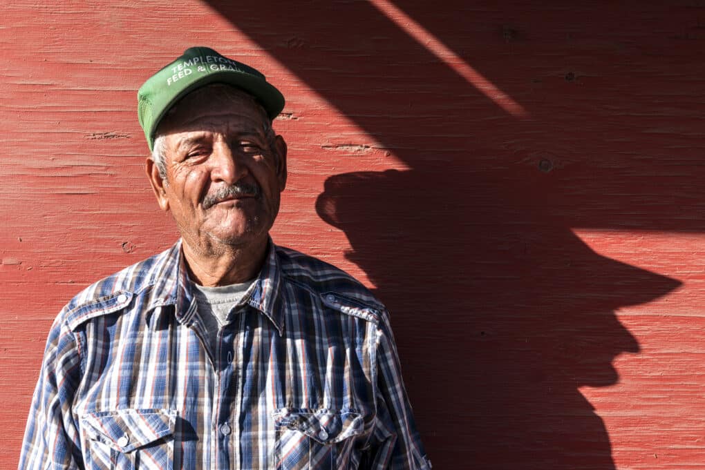 Richard Ortiz, a migrant worker in Nipomo, California, 2013. 