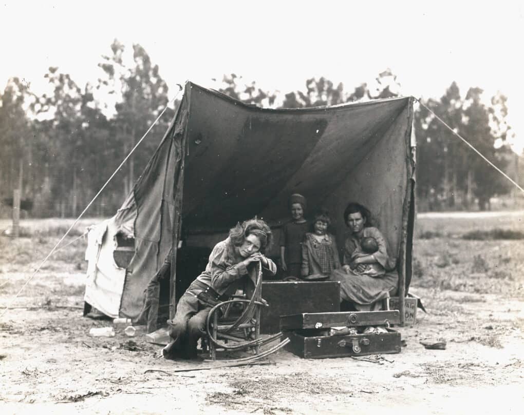 Florence Owens and her family, 1936. 