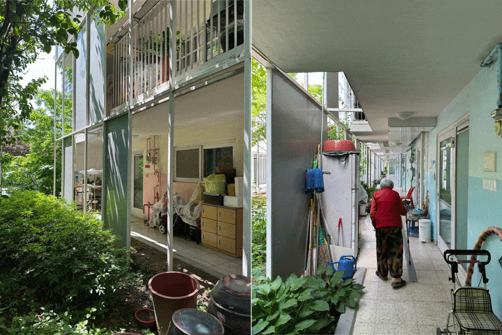 At Gangnam Social Housing, Riken Yamamoto, Seoul, built in 2014, thickened interfaces between the private and semi-collective realms provides space for residents.