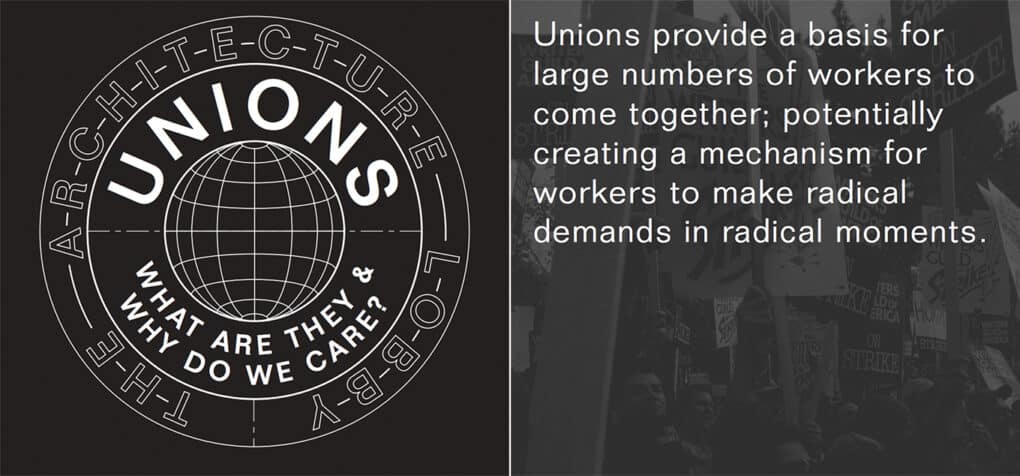From The Architecture Lobby, the activist organization co-founded by Peggy Deamer. 