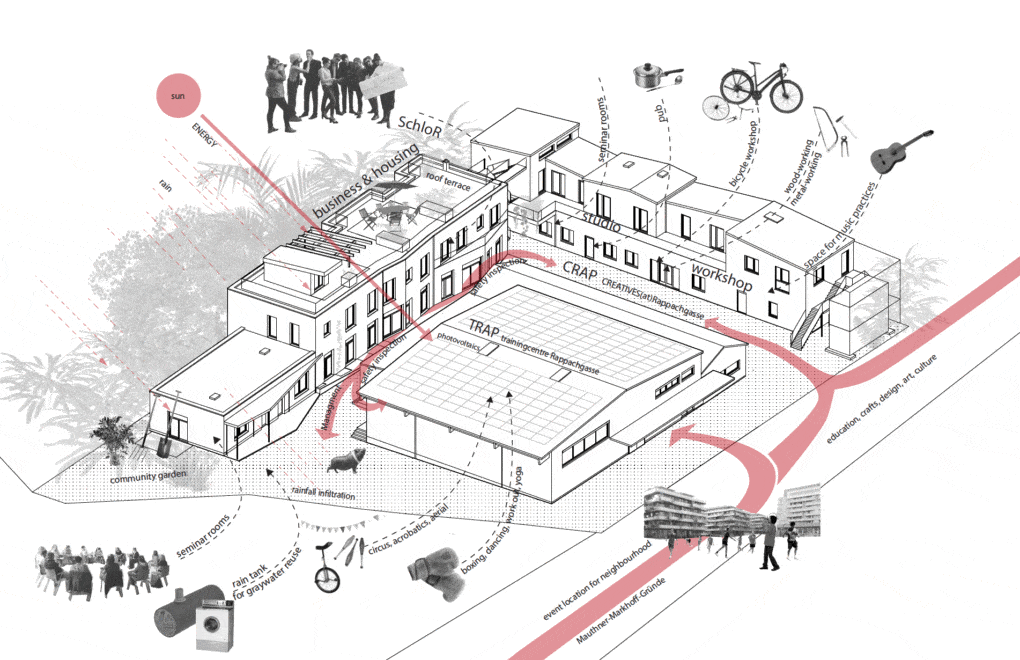 GABU Heindl Architecture, SchLoR, a self-organized collective non-profit housing and co-work cooperative.