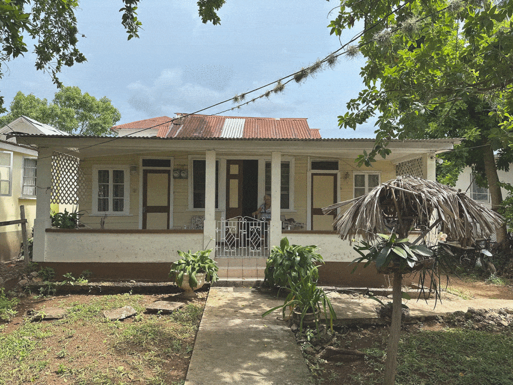 The author’s family home on Queen Street, Montego Bay, Jamaica, after Hurricane Beryl. Damaged and old, there’s nothing to repair, but much to repair to. 