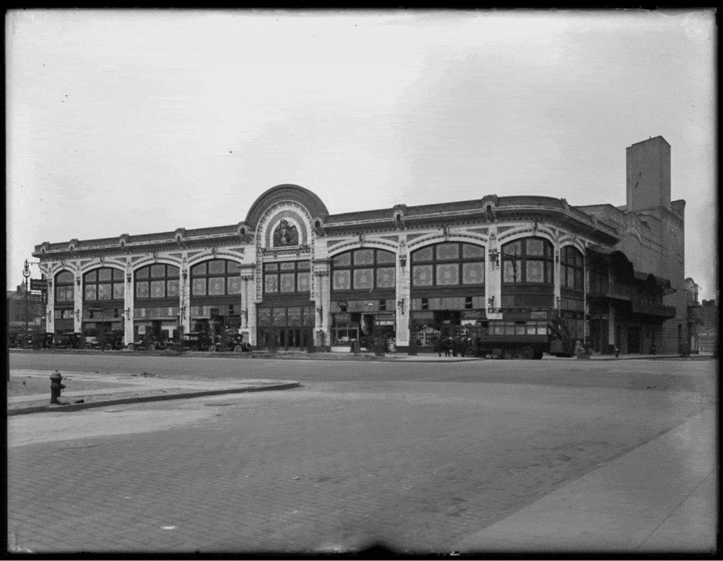 Audubon Ballroo,, New York City, 1917. Photograph by William D. Hassler, collection of New-York Historical Society, from Mapping Malcolm.