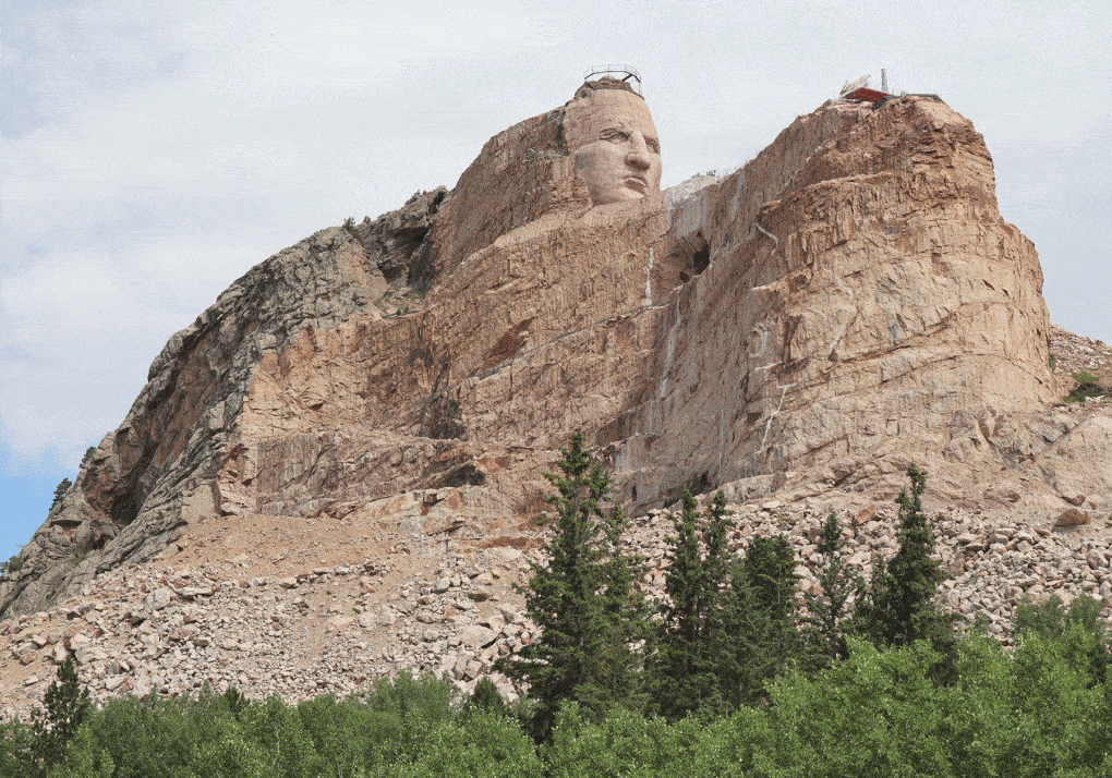 Crazy Horse Memorial, Black Hills, South Dakota, ca. 2020. 