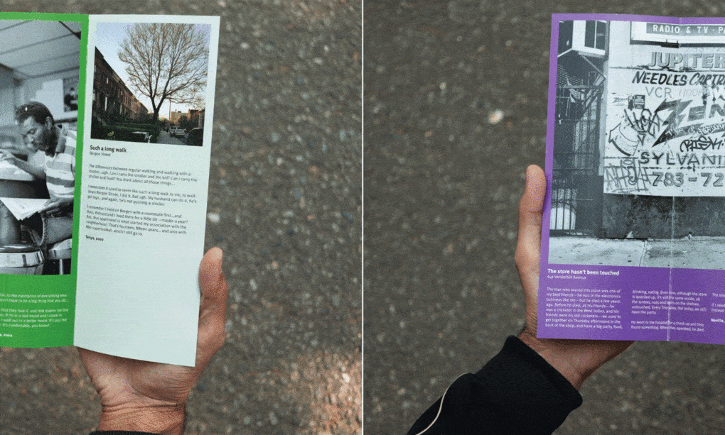 Glimpses of the Prospect Heights, Brooklyn, guidebooks, ca. 2016, from The Cities We Need. 