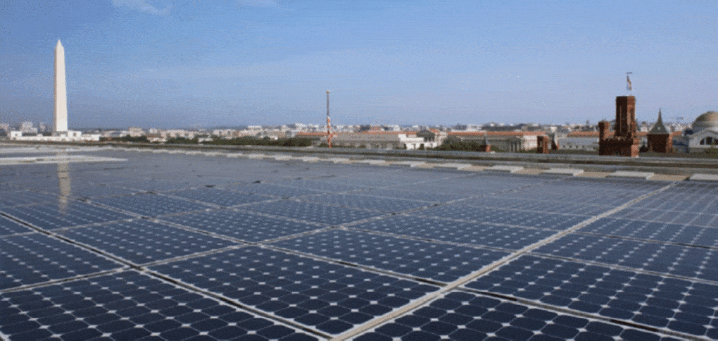 In 2008, a photovoltaic array was installed on the roof of the Forrestal Building, part of previous federal commitments to renewable energy.