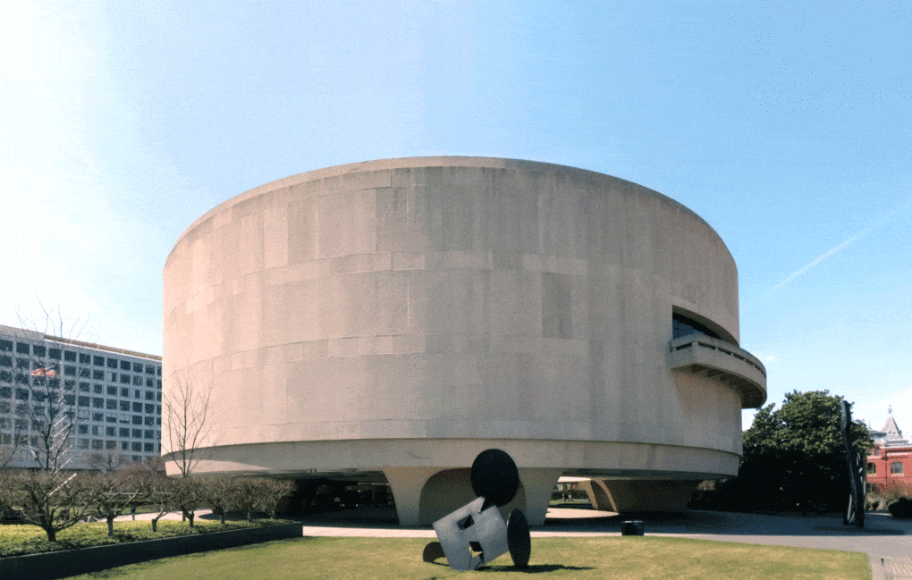 Hirshhorn Museum and Sculpture Garden, 1967–1974, designed by Gordon Bunshaft of Skidmore, Owings & Merrill. Photograph by Gunnar Klack.