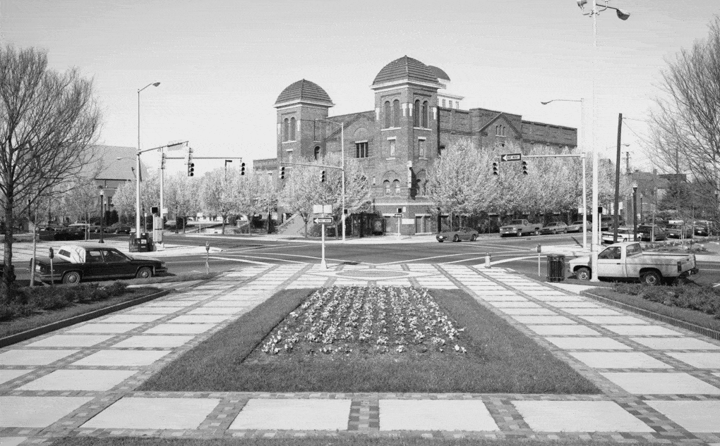 Photo of Sixteenth Street Baptist Church, 1530 Sixth Avenue North, Birmingham, Alabama.The church was a key site of the modern civil rights movement. 