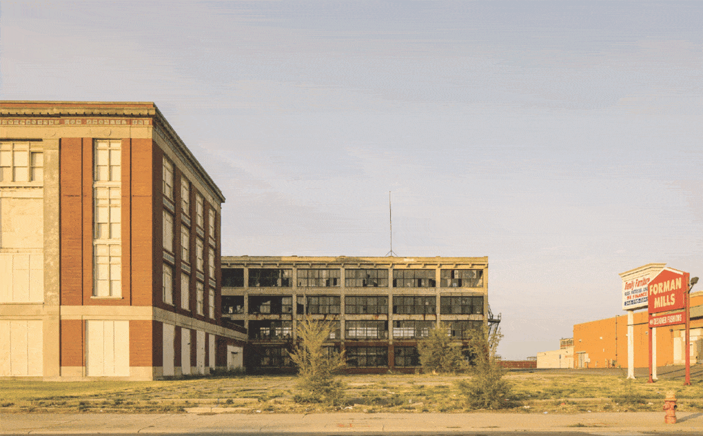 Ford Motor Company Old Shop Extension, Highland Park, Michigan, photographed in 2023